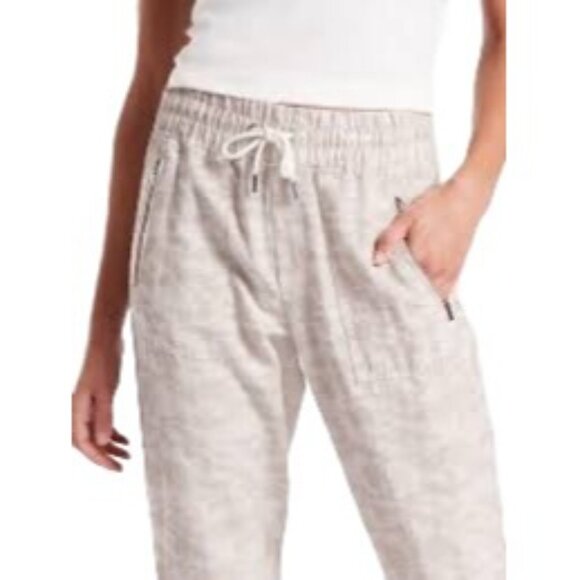 Athleta Camo Cabo Linen Jogger Women’s 10 Athleisure Travel Pant Worn Once! - Picture 5 of 12